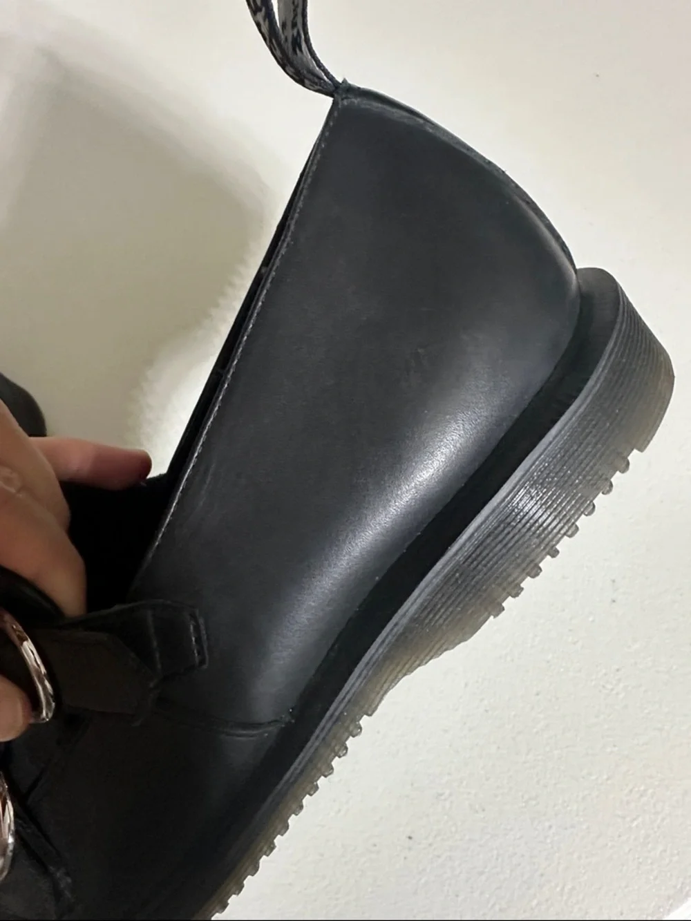 Dr. Martens Black Leather Double-Buckle Flats - Picture 5 of 11